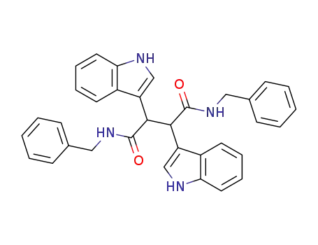N,N'-Dibenzyl-2,3-bis-(1H-indol-3-yl)-succinamide