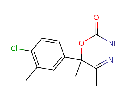 Molecular Structure of 105889-15-4 (6-(4-chloro-3-methylphenyl)-5,6-dimethyl-3,6-dihydro-2H-1,3,4-oxadiazin-2-one)