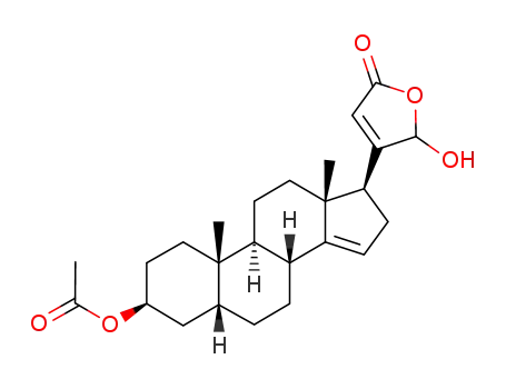 3β-Acetoxy-21ξ-hydroxy-5β-carda-14,20(22)-dienolid