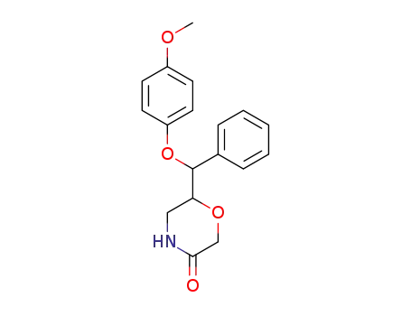 6-((4-메톡시페녹시)(페닐)메틸)모르폴린-3-온