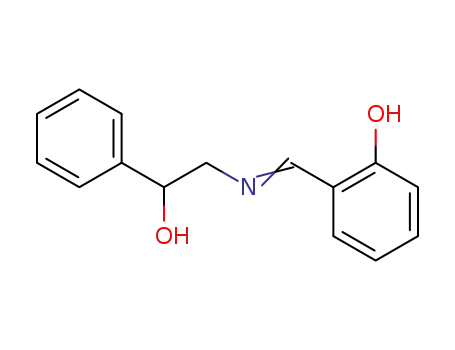 Molecular Structure of 67492-08-4 (Benzenemethanol, a-[[[(2-hydroxyphenyl)methylene]amino]methyl]-)