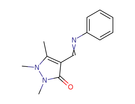 1,2,5-trimethyl-4-<(phenylimino)methyl>-1,2-dihydro-3H-pyrazol-3-one