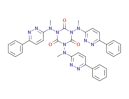 1,3,5-tris<1-(6-phenyl-3-pyridazinyl)-1-methylamino-1,3,5-triazine-2,4,6(1H,3H,5H)>-trione