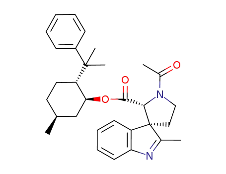 (1S,2R,5S)-5-Methyl-2-(1-methyl-1-phenylethyl)cyclohexyl (2'R,3S)-1'-acetyl-2-methylspiro<3H-indole-3,3'-pyrrolidine>-2'-carboxylate