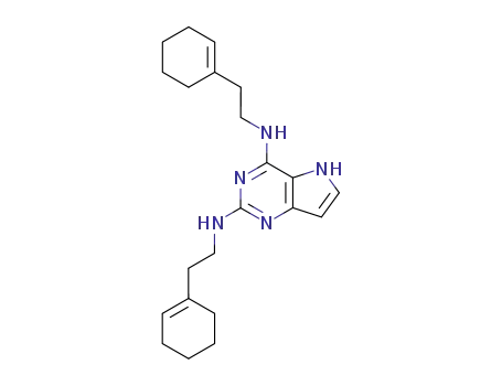 Molecular Structure of 114685-01-7 (2,4-Bis<(β-cyclohexen-1'-yl)ethylamino>pyrrolo<3,2-d>pyrimidine)