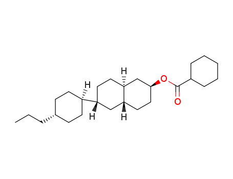 Molecular Structure of 85603-85-6 (Cyclohexanecarboxylic acid (2S,4aR,6R,8aS)-6-(4-propyl-cyclohexyl)-decahydro-naphthalen-2-yl ester)