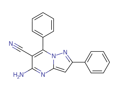 Pyrazolo[1,5-a]pyrimidine-6-carbonitrile, 5-amino-2,7-diphenyl-
