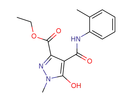 5-Hydroxy-1-methyl-4-o-tolylcarbamoyl-1H-pyrazole-3-carboxylic acid ethyl ester