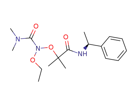 S-α-phenylethylamide of α-(N-dimethylcarbamoyl-N-ethoxyaminooxy)isobutyric acid
