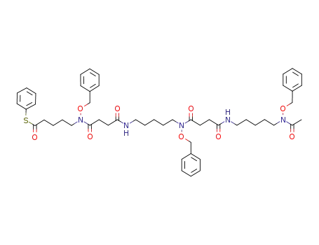 N'-<5-<<4-<<5-<acetyl(phenylmethoxy)amino>pentyl>amino>-1,4-dioxobutyl>(phenylmethoxy)amino>pentyl>-N-(4-((phenylthio)carbonyl)butyl)-N-(phenylmethoxy)butanediamide