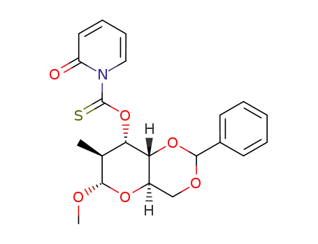 2-Oxo-2H-pyridine-1-carbothioic acid O-((4aR,6S,7S,8S,8aS)-6-methoxy-7-methyl-2-phenyl-hexahydro-pyrano[3,2-d][1,3]dioxin-8-yl) ester