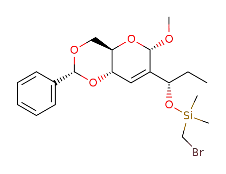 Bromomethyl-[(S)-1-((2R,4aR,6S,8aS)-6-methoxy-2-phenyl-4,4a,6,8a-tetrahydro-pyrano[3,2-d][1,3]dioxin-7-yl)-propoxy]-dimethyl-silane