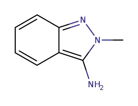 Molecular Structure of 97990-19-7 (2H-Indazol-3-amine, 2-methyl-)