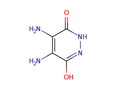 Molecular Structure of 22120-96-3 (3,6-Pyridazinedione, 4,5-diamino-1,2-dihydro-)