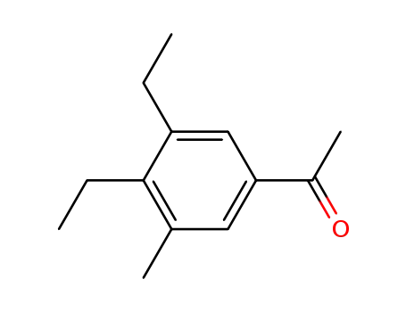 Molecular Structure of 103376-14-3 (5-Acetyl-2,3-diethyltoluol)