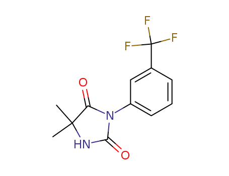 Molecular Structure of 70842-06-7 (5,5-dimethyl-3-[3-(trifluoromethyl)phenyl]imidazolidine-2,4-dione)