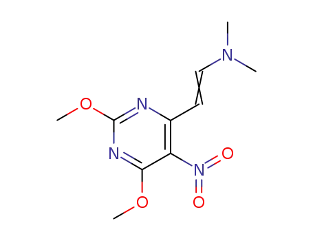 2-(2,6-Dimethoxy-5-nitro-4-pyrimidinyl)-N,N-dimethylethenamine