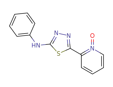 1,3,4-Thiadiazol-2-amine, N-phenyl-5-(2-pyridinyl)-, N-oxide