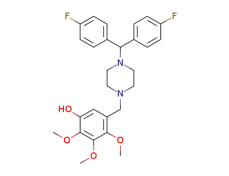 1-<bis(4-fluorophenyl)methyl>-4-(5-hydroxy-2,3,4-trimethoxybenzyl)piperazine