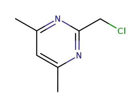 Molecular Structure of 74502-83-3 (2-(CHLOROMETHYL)-4,6-DIMETHYLPYRIMIDINE)