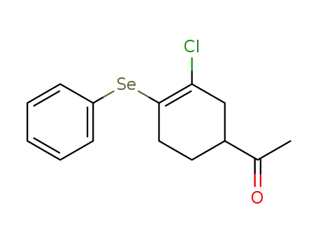 Ethanone, 1-[3-chloro-4-(phenylseleno)-3-cyclohexen-1-yl]-