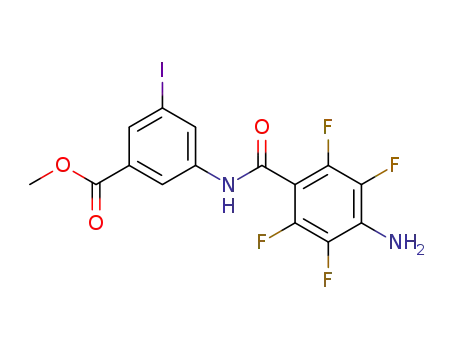 Benzoic acid, 3-[(4-amino-2,3,5,6-tetrafluorobenzoyl)amino]-5-iodo-,
methyl ester