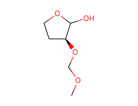 Molecular Structure of 317855-22-4 (2-Furanol, tetrahydro-3-(methoxymethoxy)-, (3S)- (9CI))