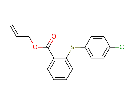 Molecular Structure of 144463-75-2 (Benzoic acid, 2-[(4-chlorophenyl)thio]-, 2-propenyl ester)