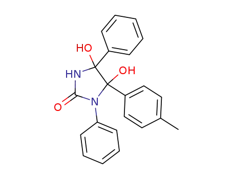 4,5-Dihydroxy-1,4-diphenyl-5-(p-tolyl)-imidazolidin-2-on