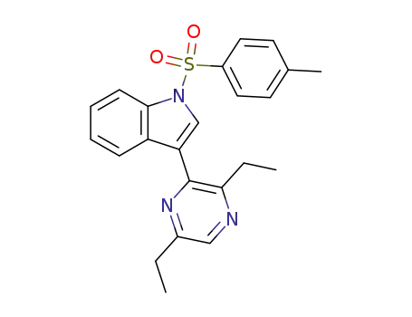 3-(3,6-Diethyl-pyrazin-2-yl)-1-(toluene-4-sulfonyl)-1H-indole