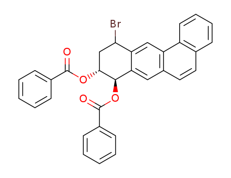 Benz(a)anthracene-8,9-diol, 11-bromo-8,9,10,11-tetrahydro-, dibenzoate , (8alpha,9beta,11alpha)-