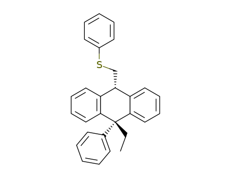 Anthracene, 9-ethyl-9,10-dihydro-9-phenyl-10-[(phenylthio)methyl]-, cis-