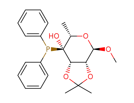 methyl 6-deoxy-4-C-(diphenylphosphino)-2,3-O-isopropylidene-α-L-talopyranoside