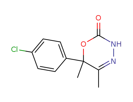 Molecular Structure of 105889-13-2 (6-(4-chlorophenyl)-5,6-dimethyl-3,6-dihydro-2H-1,3,4-oxadiazin-2-one)