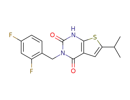 3-(2,4-Difluoro-benzyl)-6-isopropyl-1H-thieno[2,3-d]pyrimidine-2,4-dione