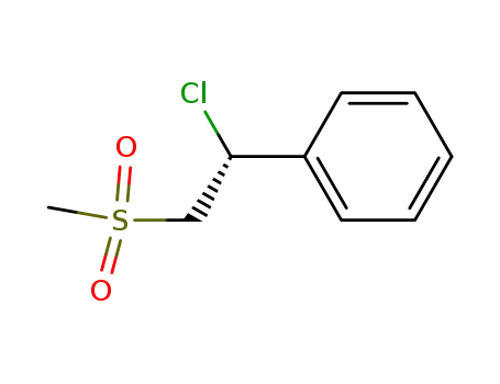 Molecular Structure of 109183-57-5 ((R)-(+)-2-chloro-2-phenylethyl methyl sulfone)