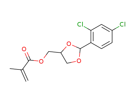 Molecular Structure of 78830-78-1 (2-(2,4-dichlorophenyl)-4-methacryloyloxymethyl-1,3-dioxolane)