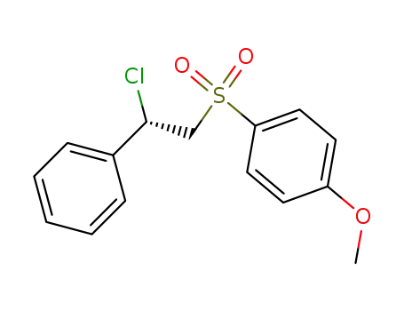 Molecular Structure of 105769-53-7 (Benzene, 1-[(2-chloro-2-phenylethyl)sulfonyl]-4-methoxy-, (S)-)