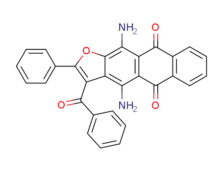 4,11-diamino-3-benzoyl-2-phenylanthra<2,3-b>furan-5,10-dione