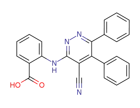 3,4-diphenyl-5-cyano-6-(o-carboxyanilino)pyridazine