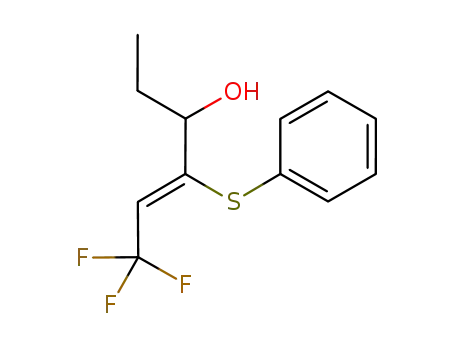 4-Hexen-3-ol, 6,6,6-trifluoro-4-(phenylthio)-, (Z)-