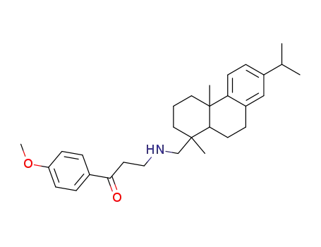 3-[(7-Isopropyl-1,4a-dimethyl-1,2,3,4,4a,9,10,10a-octahydro-phenanthren-1-ylmethyl)-amino]-1-(4-methoxy-phenyl)-propan-1-one