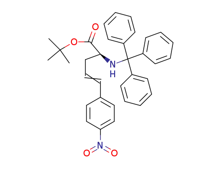 t-butyl 2-tritylamino-5-(4-nitrophenyl)-(S)-4-pentenoate