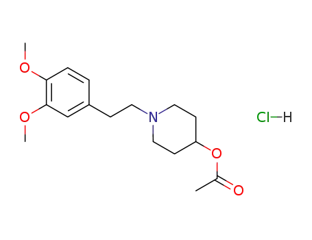 4-Piperidinol, 1-(2-(3,4-dimethoxyphenyl)ethyl)-, acetate (ester), hydrochloride