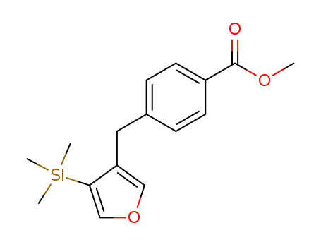 Benzoic acid, 4-[[4-(trimethylsilyl)-3-furanyl]methyl]-, methyl ester