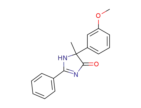 4H-Imidazol-4-one, 1,5-dihydro-5-(3-methoxyphenyl)-5-methyl-2-phenyl-