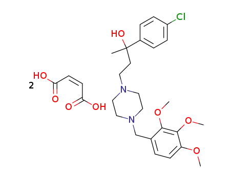 2-(4-Chloro-phenyl)-4-[4-(2,3,4-trimethoxy-benzyl)-piperazin-1-yl]-butan-2-ol; compound with (Z)-but-2-enedioic acid