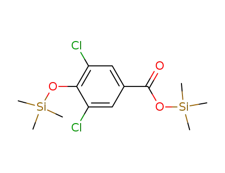 Molecular Structure of 79302-42-4 (3,5-dichloro-4-trimethylsiloxybenzoic acid trimethylsilyl ester)