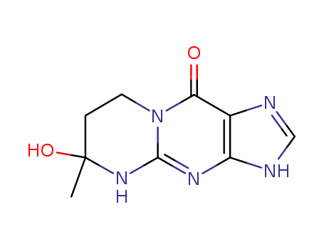 Molecular Structure of 111291-82-8 (Pyrimido[1,2-a]purin-10(1H)-one,
4,6,7,8-tetrahydro-6-hydroxy-6-methyl-, (S)-)