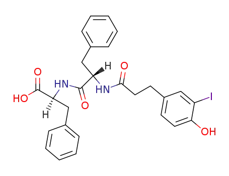 L-Phenylalanine,
N-[N-[3-(4-hydroxy-3-iodophenyl)-1-oxopropyl]-L-phenylalanyl]-